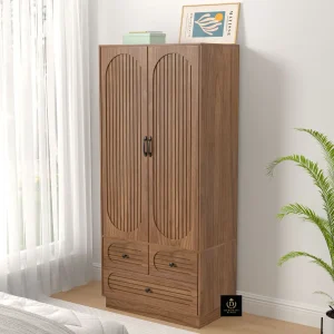 Lemari Pakaian 2 Pintu Jati
